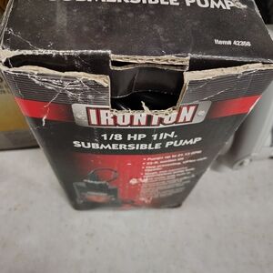 Ironton Submersible Pump 1/8 HP